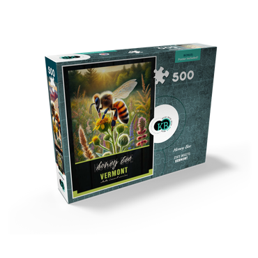 Vermont, Honey Bee: State Insects Series 500 Jigsaw Puzzle box view2