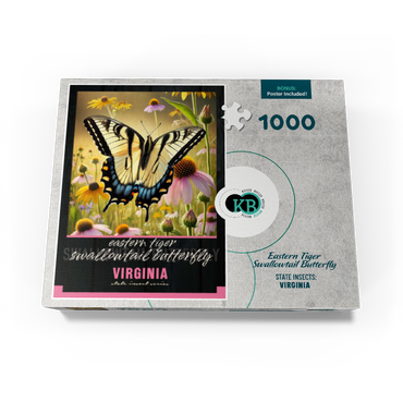 Virginia, Eastern Tiger Swallowtail Butterfly: State Insects Series 1000 Jigsaw Puzzle box view3