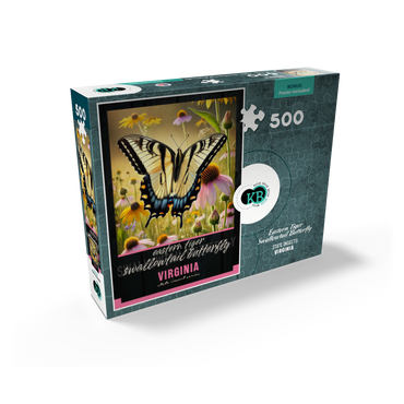 Virginia, Eastern Tiger Swallowtail Butterfly: State Insects Series 500 Jigsaw Puzzle box view2