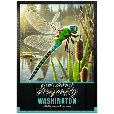 puzzleplate Washington, Green Darner Dragonfly: State Insects Series 1000 Jigsaw Puzzle