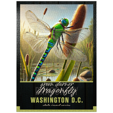 puzzleplate Washington D.C., Green Darner Dragonfly: State Insects Series 1000 Jigsaw Puzzle