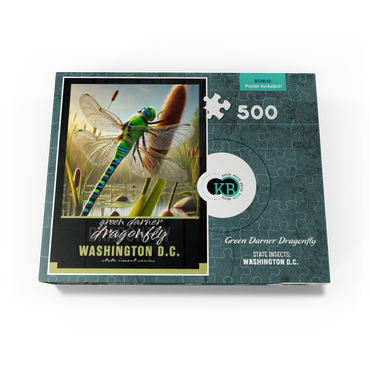 Washington D.C., Green Darner Dragonfly: State Insects Series 500 Jigsaw Puzzle box view3