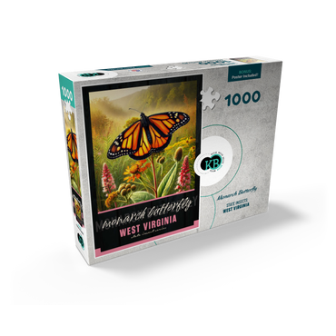 West Virginia, Monarch Butterfly: State Insects Series 1000 Jigsaw Puzzle box view2