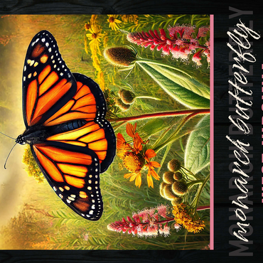 West Virginia, Monarch Butterfly: State Insects Series 500 Jigsaw Puzzle 3D Modell