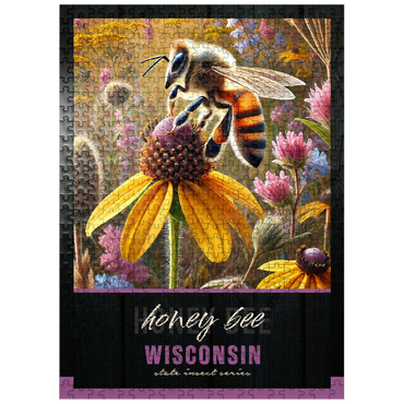 puzzleplate Wisconsin, Honey Bee: State Insects Series 500 Jigsaw Puzzle