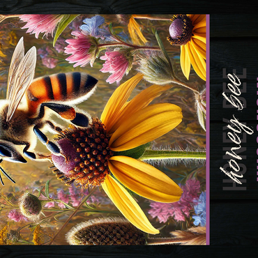 Wisconsin, Honey Bee: State Insects Series 500 Jigsaw Puzzle 3D Modell