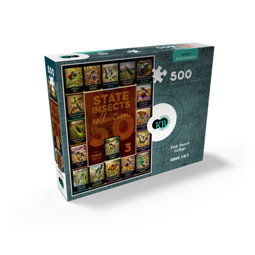 Collage: State Insects Series, Part 3 of 3 500 Jigsaw Puzzle box view2