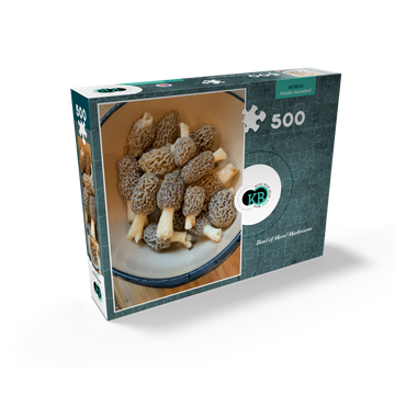 Bowl of Morel Mushrooms 500 Jigsaw Puzzle box view2