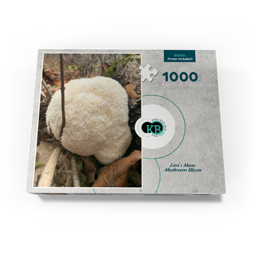 Lion's Mane Mushroom Bloom 1000 Jigsaw Puzzle box view3
