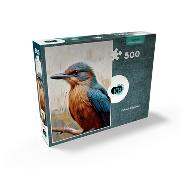 Colorful Kingfisher Bird 500 Jigsaw Puzzle box view2