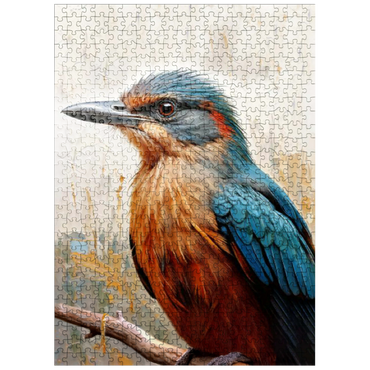 puzzleplate Colorful Kingfisher Bird 500 Jigsaw Puzzle