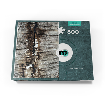 Tree Bark Scar 500 Jigsaw Puzzle box view3