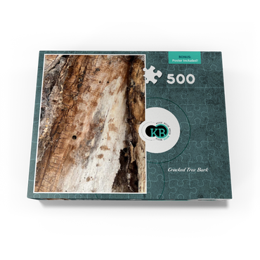 Cracked Tree Bark 500 Jigsaw Puzzle box view3