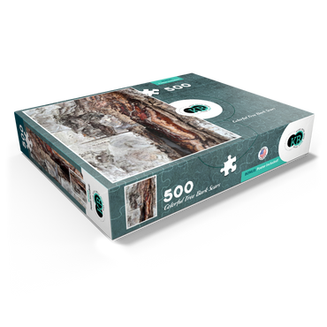 Colorful Tree Bark Scars 500 Jigsaw Puzzle box view1