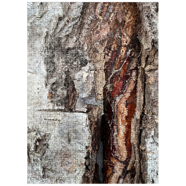 puzzleplate Colorful Tree Bark Scars 500 Jigsaw Puzzle