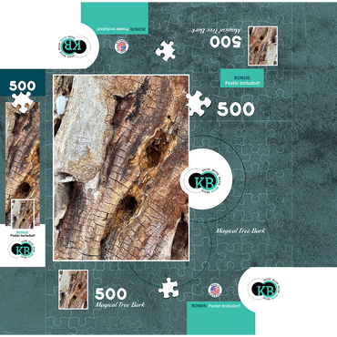 Magical Tree Bark 500 Jigsaw Puzzle box 3D Modell