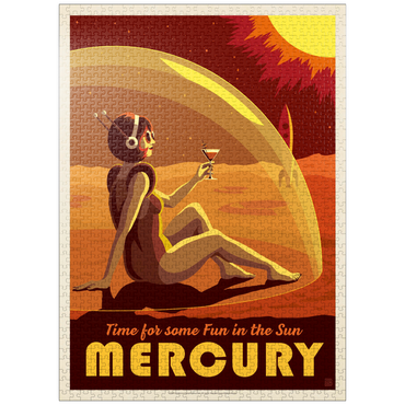 puzzleplate Mercury: Fun In The Sun, Vintage Poster 1000 Jigsaw Puzzle