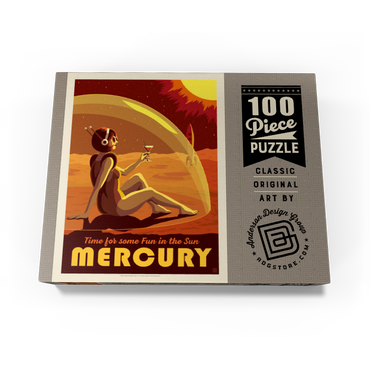 Mercury: Fun In The Sun, Vintage Poster 100 Jigsaw Puzzle box view3