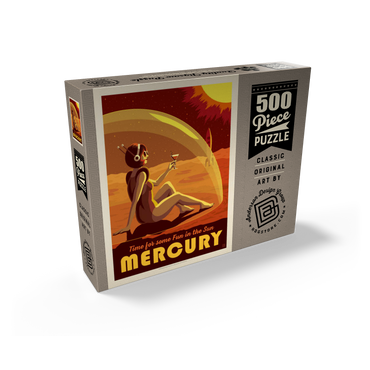 Mercury: Fun In The Sun, Vintage Poster 500 Jigsaw Puzzle box view2