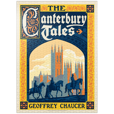 puzzleplate The Canterbury Tales: Geoffrey Chaucer, Vintage Poster 1000 Jigsaw Puzzle