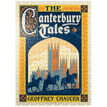 puzzleplate The Canterbury Tales: Geoffrey Chaucer, Vintage Poster 500 Jigsaw Puzzle