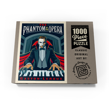 The Phantom Of The Opera: Gaston Laroux, Vintage Poster 1000 Jigsaw Puzzle box view3
