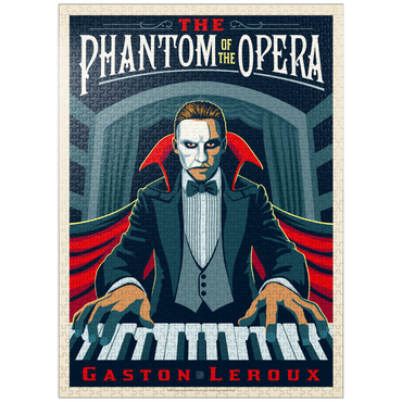 puzzleplate The Phantom Of The Opera: Gaston Laroux, Vintage Poster 1000 Jigsaw Puzzle