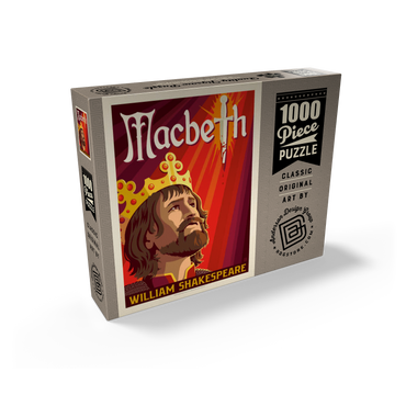 MacBeth: William Shakespeare, Vintage Poster 1000 Jigsaw Puzzle box view2
