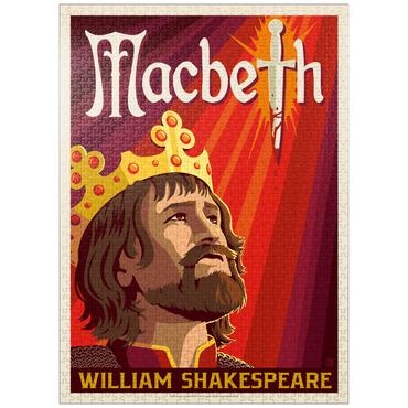 puzzleplate MacBeth: William Shakespeare, Vintage Poster 1000 Jigsaw Puzzle