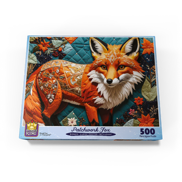 Patchwork Fox 500 Jigsaw Puzzle box view3