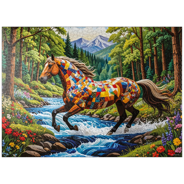 puzzleplate Patchwork Horse 1000 Jigsaw Puzzle