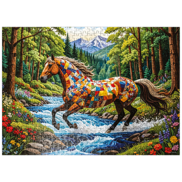 puzzleplate Patchwork Horse 500 Jigsaw Puzzle