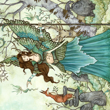 Woodland Gathering Fairy - Amy Brown 500 Jigsaw Puzzle 3D Modell