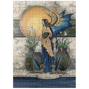 puzzleplate Tranquility Pool Fairy - Amy Brown 500 Jigsaw Puzzle