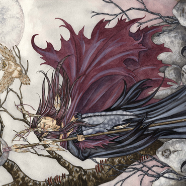 Dark Elf Gothic - Amy Brown 500 Jigsaw Puzzle 3D Modell