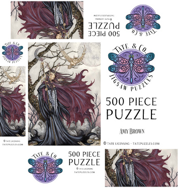 Dark Elf Gothic - Amy Brown 500 Jigsaw Puzzle box 3D Modell