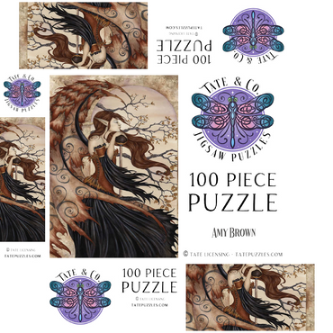 Contemplating Secrets Fairy - Amy Brown 100 Jigsaw Puzzle box 3D Modell