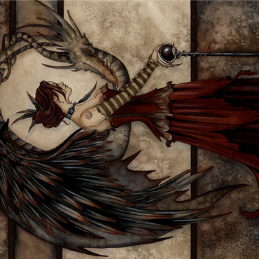 Court Of The Dragon Fairy - Amy Brown 1000 Jigsaw Puzzle 3D Modell