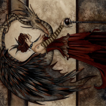 Court Of The Dragon Fairy - Amy Brown 100 Jigsaw Puzzle 3D Modell