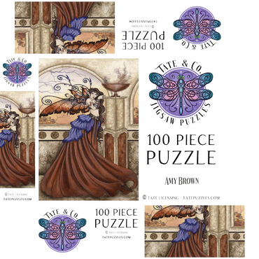 Dawn Blessing Fairy - Amy Brown 100 Jigsaw Puzzle box 3D Modell