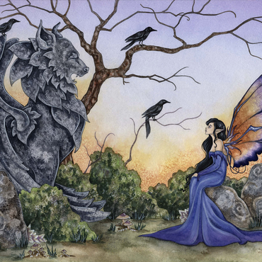 The Stone Guardian Fairy - Amy Brown 1000 Jigsaw Puzzle 3D Modell