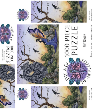 The Stone Guardian Fairy - Amy Brown 1000 Jigsaw Puzzle box 3D Modell