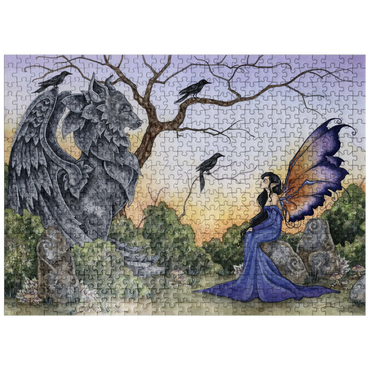 puzzleplate The Stone Guardian Fairy - Amy Brown 500 Jigsaw Puzzle