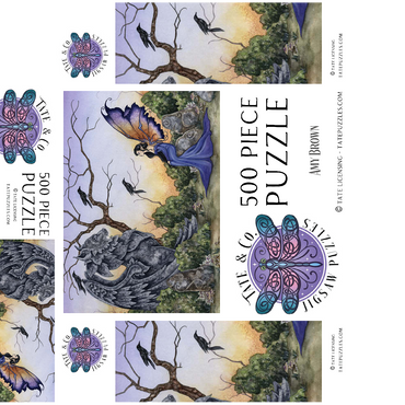 The Stone Guardian Fairy - Amy Brown 500 Jigsaw Puzzle box 3D Modell