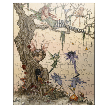puzzleplate The Dormouses House Warming Party Fairies - Amy Brown 100 Jigsaw Puzzle