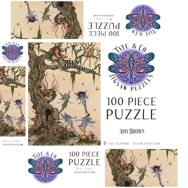The Dormouses House Warming Party Fairies - Amy Brown 100 Jigsaw Puzzle box 3D Modell
