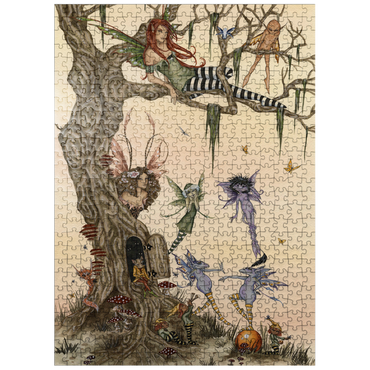 puzzleplate The Dormouses House Warming Party Fairies - Amy Brown 500 Jigsaw Puzzle