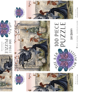 Gossip Fairy - Amy Brown 100 Jigsaw Puzzle box 3D Modell