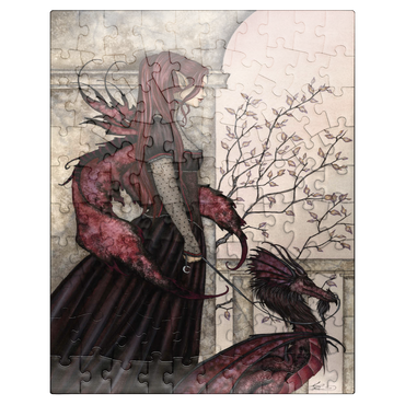 puzzleplate A Faery And Her Pet Dragon - Amy Brown 100 Jigsaw Puzzle