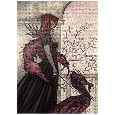 puzzleplate A Faery And Her Pet Dragon - Amy Brown 500 Jigsaw Puzzle
